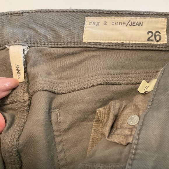 Rag & Bone Jeans, Grey, Mid Rise, Skinny, 5-Pocket, With Stretch, Size 26 - Picture 5 of 16